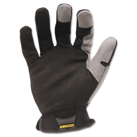 IRONCLAD PERFORMANCE WEAR Workforce Glove, Large, Gray/Black, Pair WFG-04-L